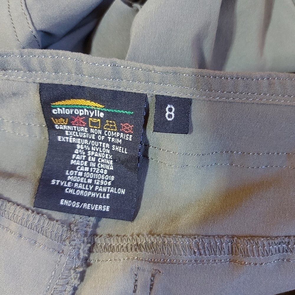 🍄3/50$🍄 CHLOROPHYLLE Cargo Rally stretch pants hiking outdoor camping - Picture 10 of 10